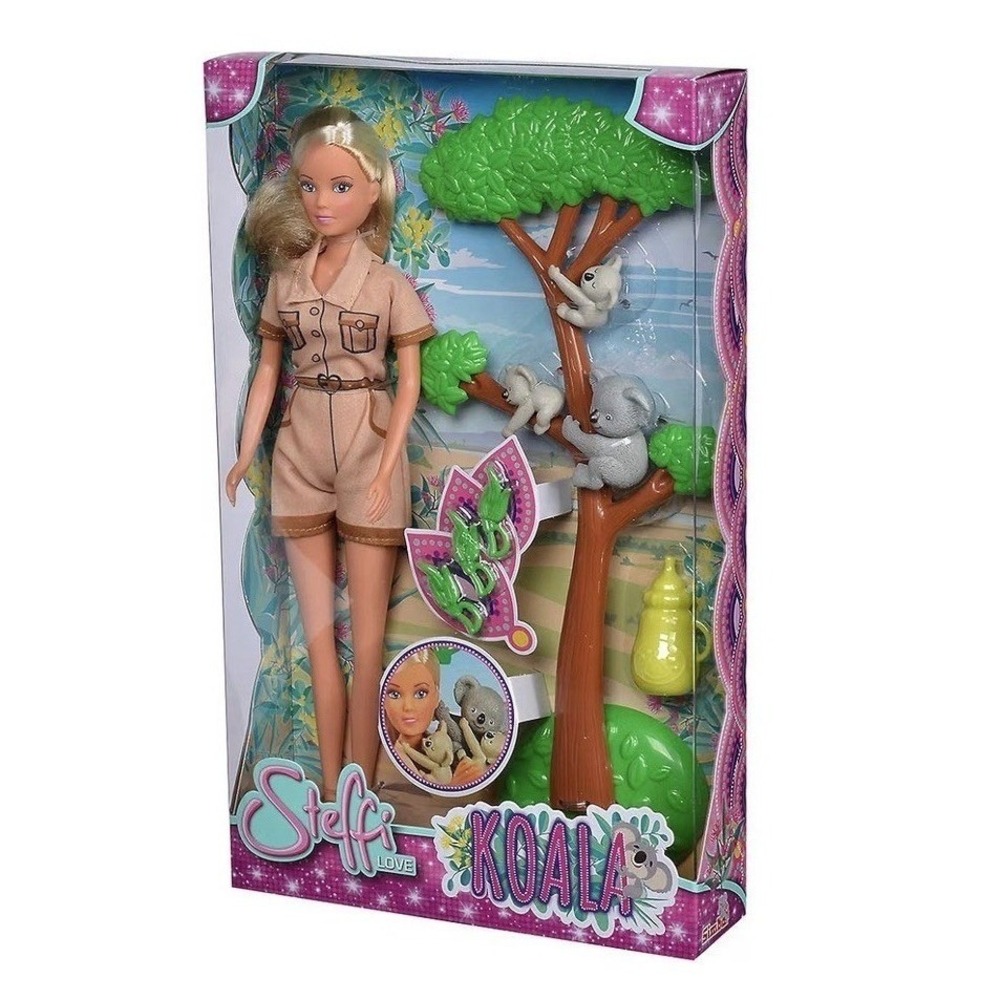 Simba Toys Steffi Love 11 1/2" Doll & 3 Count Koala Bears Playset Age 3 Years Up